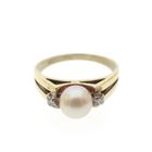 Image 6 of Gold ring with diamond 0.05 ct.