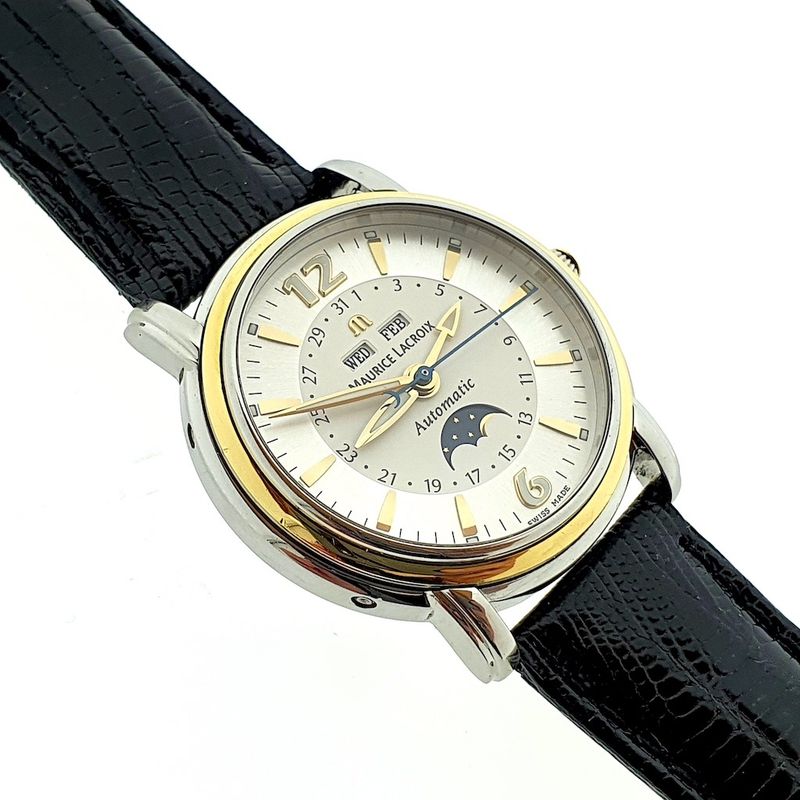 Image 5 of Maurice Lacroix Masterpiece; Automatic watch with moonphase and triple calendar