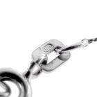 Image 5 of Thin white gold S-link necklace | 42 cm