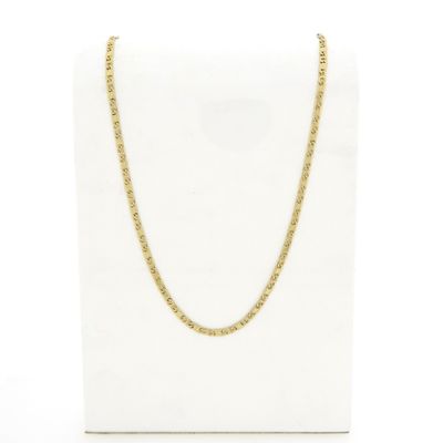 Image 1 of Gold closed figaro link chain | 50 cm
