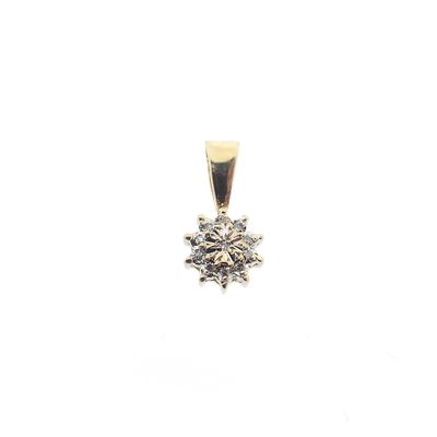 Image 1 of Gold pendant with diamond 0.05 ct.