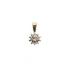 Image 1 of Gold pendant with diamond 0.05 ct.