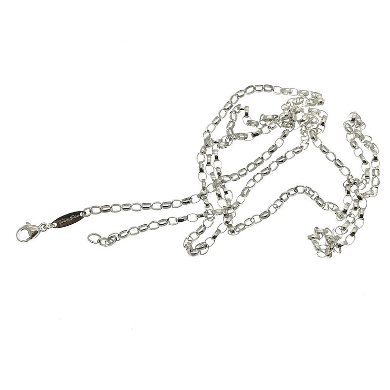 Image 4 of Silver long jasseron necklace | 69 cm