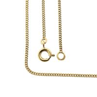 Gold gourmet link chain | 61 cm