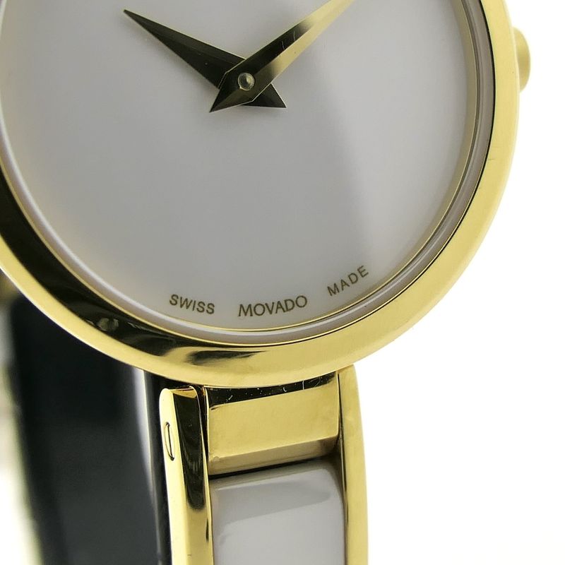 Image 4 of Movado Classic Moda; Women's cocktail watch with ceramic; 0607715