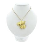 Image 8 of Gold pendant of an elephant with carnelian