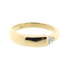 Image 5 of Gold solitaire ring with diamond; 0.15 ct.