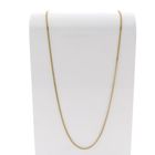 Image 7 of Gold flat gourmet link chain | 72 cm