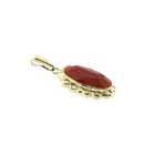 Image 2 of Vintage gold entourage pendant with carnelian
