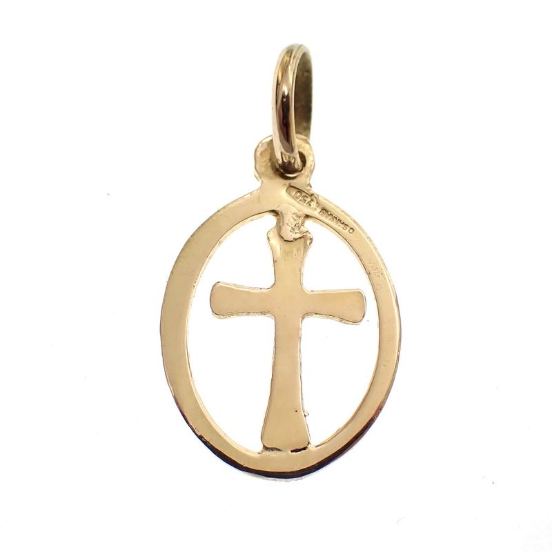 Image 2 of 18-karat gold cross pendant | G. Sakkab