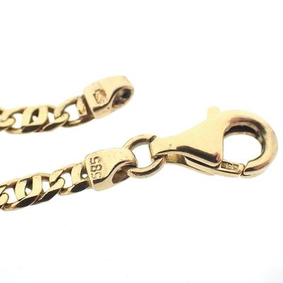 Image 2 of Golden Figaro variation link chain | 45 cm