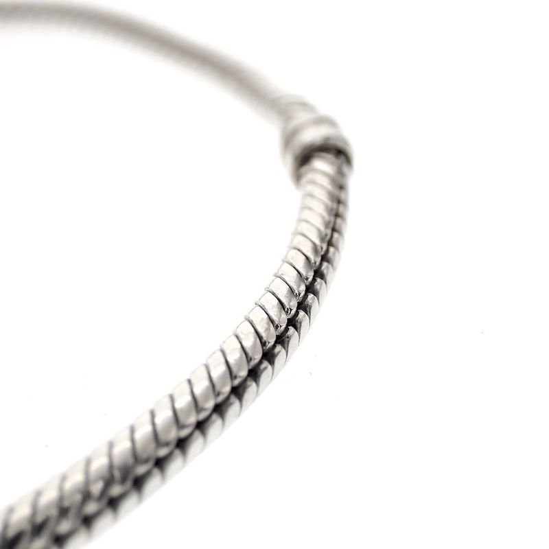 Image 4 of Pandora bracelet; Silver; Snake Chain | 22 cm