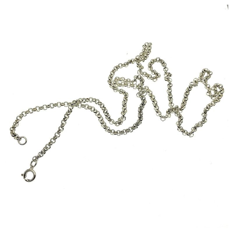 Image 3 of Silver jasseron necklace | 70 cm