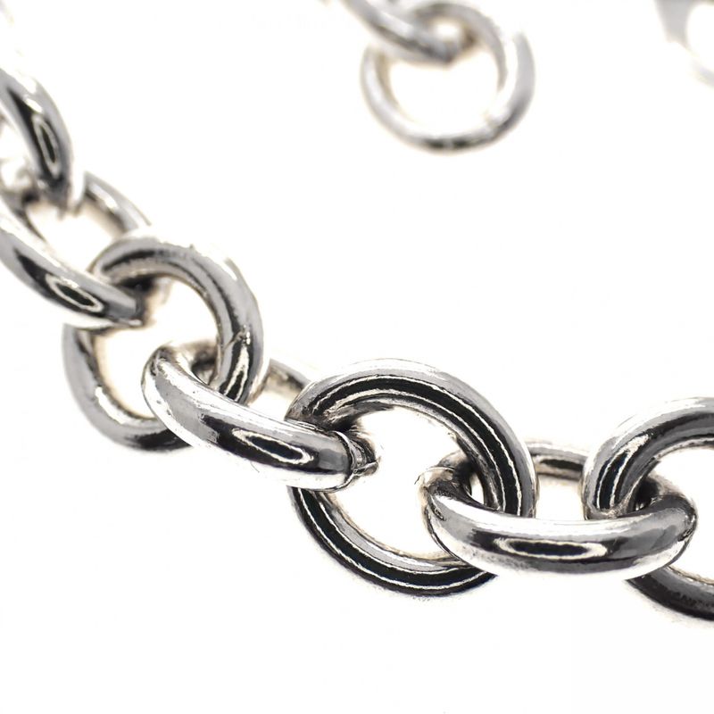 Image 2 of Silver robust anchor link necklace | 42 cm