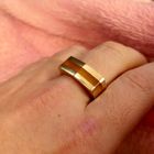 Image 10 of Gold ring with yellow moonstone