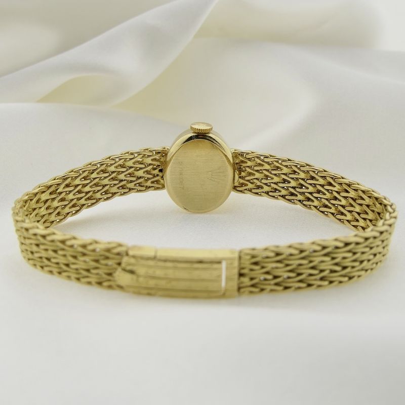 Image 21 of Rolex Precision; 18k gold ladies watch