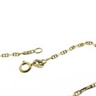 Image 3 of Gold thin anchor link chain | 40 cm