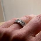 Image 8 of White gold Tirisi ring with diamonds; approx. 0.90 ct.