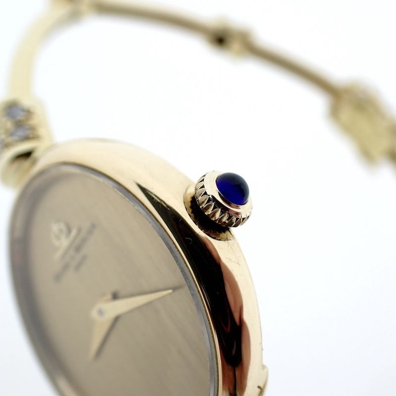 Image 5 of Baume Mercier; 18k. gouden dameshorloge met briljanten