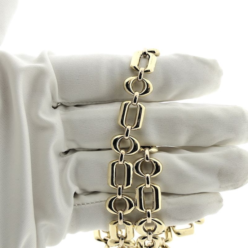 Image 6 of Golden fantasy link necklace