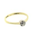Image 3 of Gold subtle entourage ring | Diamond 0.07 ct.
