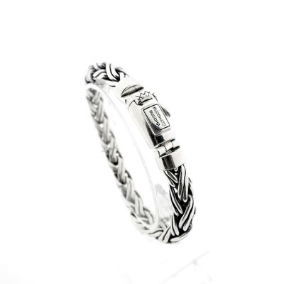 Silver Buddha to Buddha bracelet; Katja | 22 cm Image 1 of Silver Buddha to Buddha bracelet; Katja | 22 cm