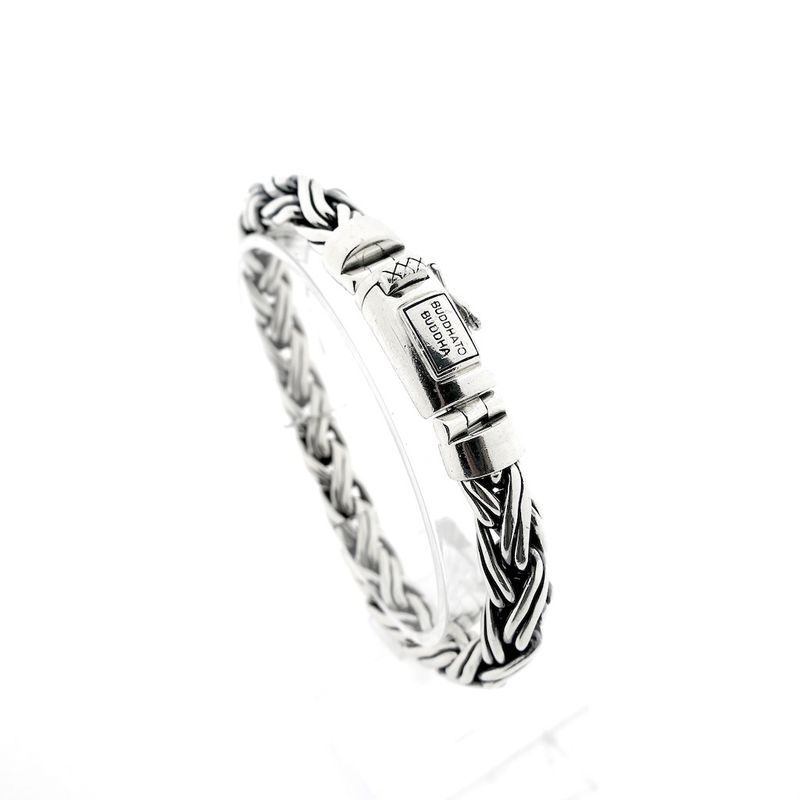 Image 1 of Silver Buddha to Buddha bracelet; Katja | 22 cm