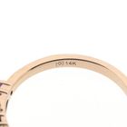 Image 8 of Rose gold braided ring with amethyst