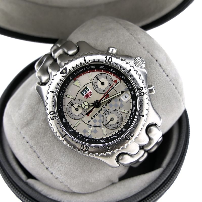 Image 8 of TAG Heuer SEL Chronograph CG1117 West McLaren Limited Edition; Men's watch