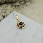 Image 5 of Vintage gold entourage pendant with garnet