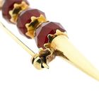 Afbeelding 6 van Vintage gouden broche met carneool