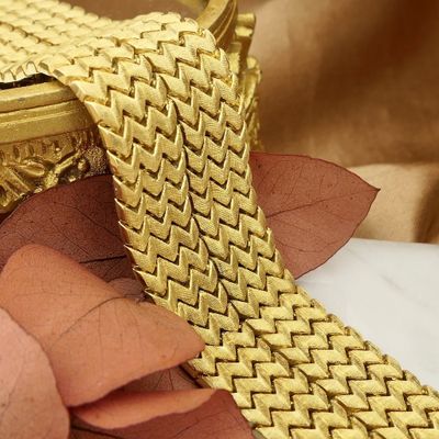 Image 2 of Vintage gold wide link bracelet