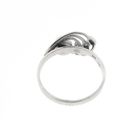 Image 8 of White gold ring with pearl and diamonds | 0.0015 ct.