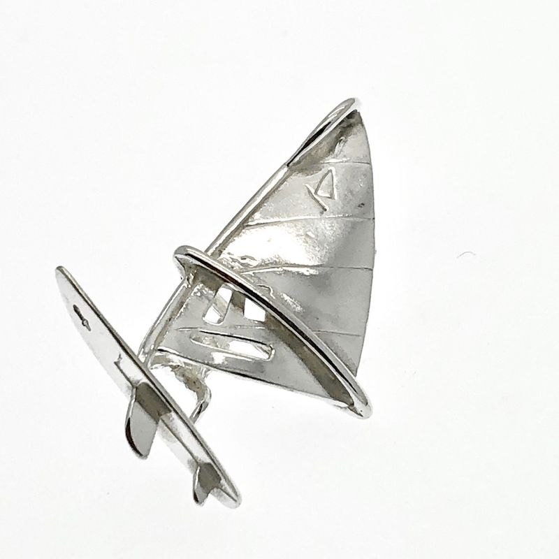 Image 3 of Silver pendant; Windsurfer