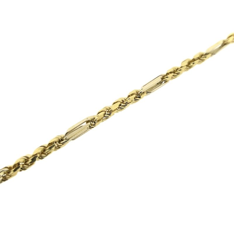 Image 9 of Bicolor gold Figarope bracelet; Cento group | 16.5 cm