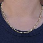 Image 9 of Gold double jasseron link chain.