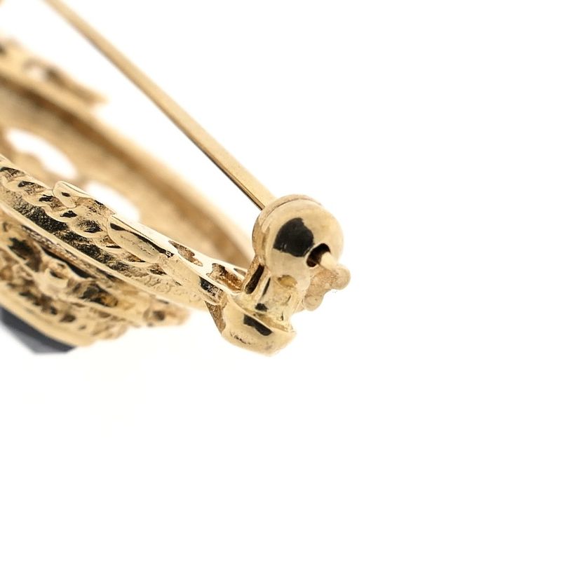 Image 5 of Gold brooch with garnet | Vintage