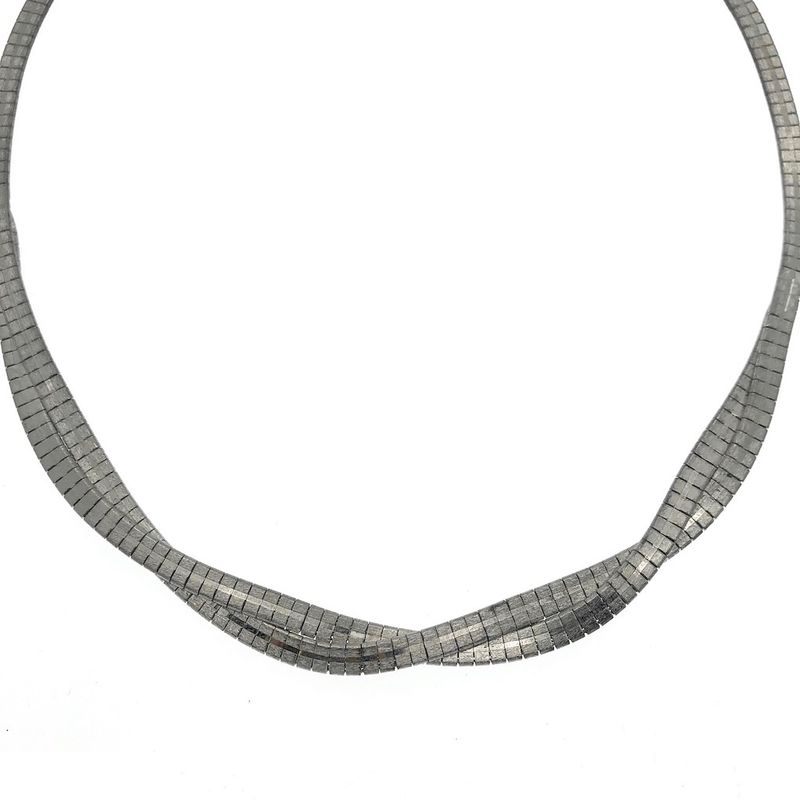 Image 2 of Silver fantasy boa necklace