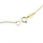 Image 6 of Gold thin anchor link chain with hearts | 45 cm