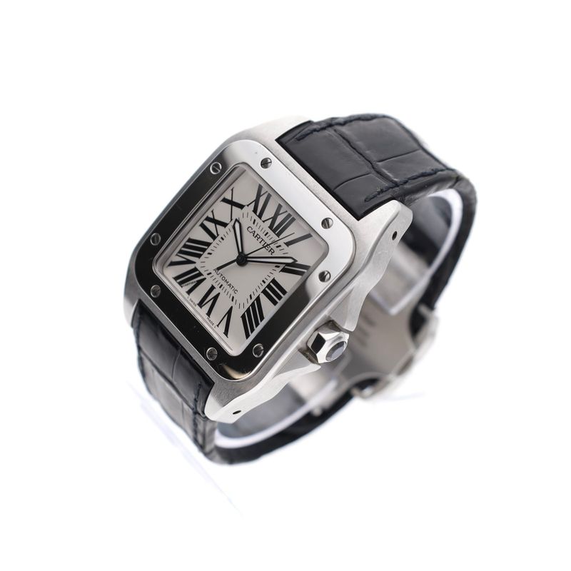 Image 3 of Cartier Santos Automatic 100 XL W20076X8; Men's Watch