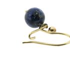 Image 6 of Gold earrings with lapis lazuli | Vintage
