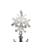 Image 4 of Silver charm; Huguenot Cross