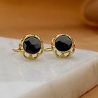 Image 2 of Vintage gold earrings with garnet