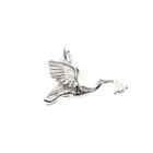 Image 1 of Silver charm; Stork with baby