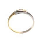 Image 3 of Two-tone gold solitaire ring with diamond