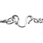 Image 4 of Silver flat gourmet link chain | 51 cm