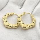 Image 11 of Arpas gold earrings with hearts; Ø 25.0 mm