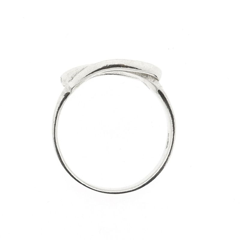 Image 5 of Silver ring with artistic design