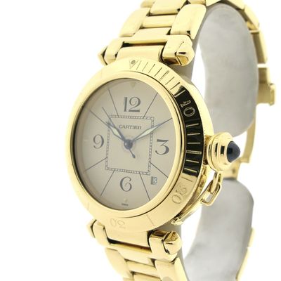 Cartier Pasha Automatic 1987; 18k Gold Watch Image 2 of Cartier Pasha Automatic 1987; 18k Gold Watch