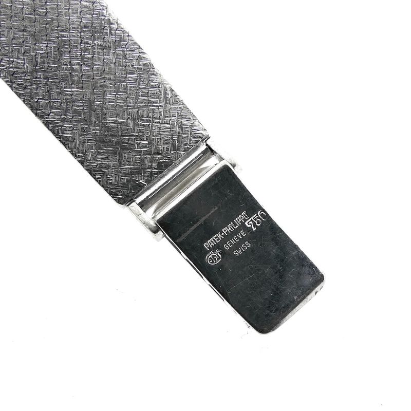 Image 11 of Patek Philippe Ellipse 3370/1; Vintage 18k. witgouden dames horloge